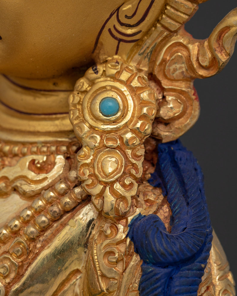 Vajrasattva Purification Deity | 24K Gold Gilded Tibetan Copper Statue