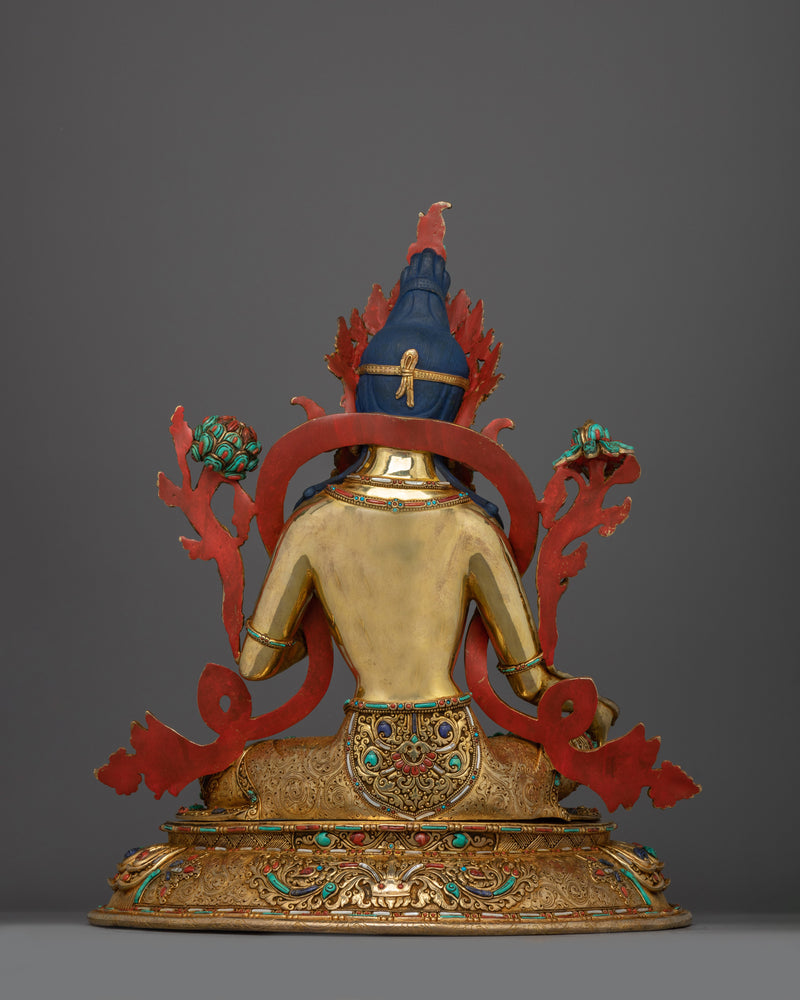 Buddhist Goddess Green Tara Mantra Practice Statue | A Beautiful Icon of Compassion