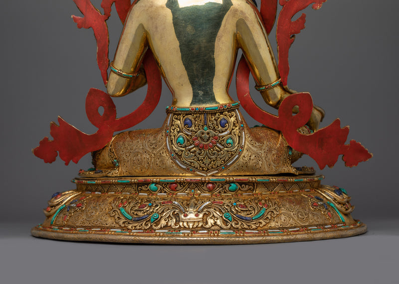 Buddhist Goddess Green Tara Mantra Practice Statue | A Beautiful Icon of Compassion