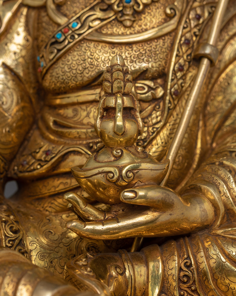 Premium Buddhist Guru Rinpoche Statue | Precious Guru Vajra Master Padmasambhava