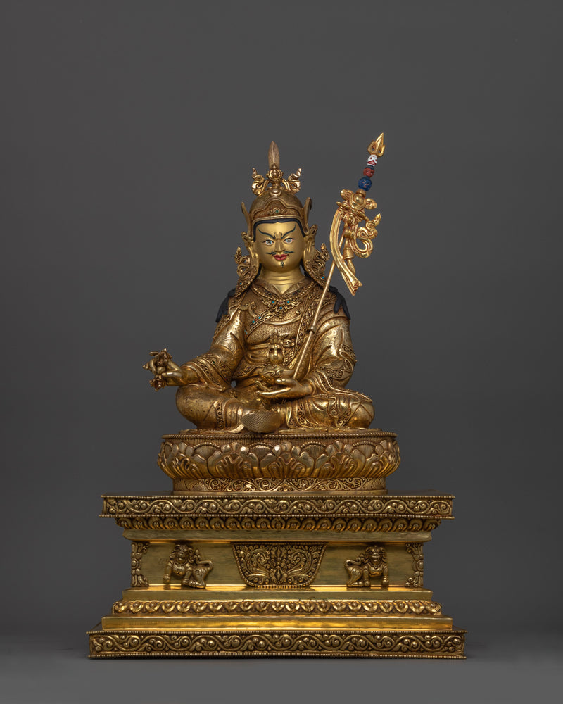 Premium Buddhist Guru Rinpoche Statue | Precious Guru Vajra Master Padmasambhava