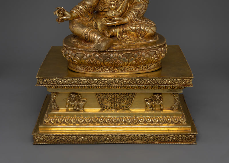 Premium Buddhist Guru Rinpoche Statue | Precious Guru Vajra Master Padmasambhava