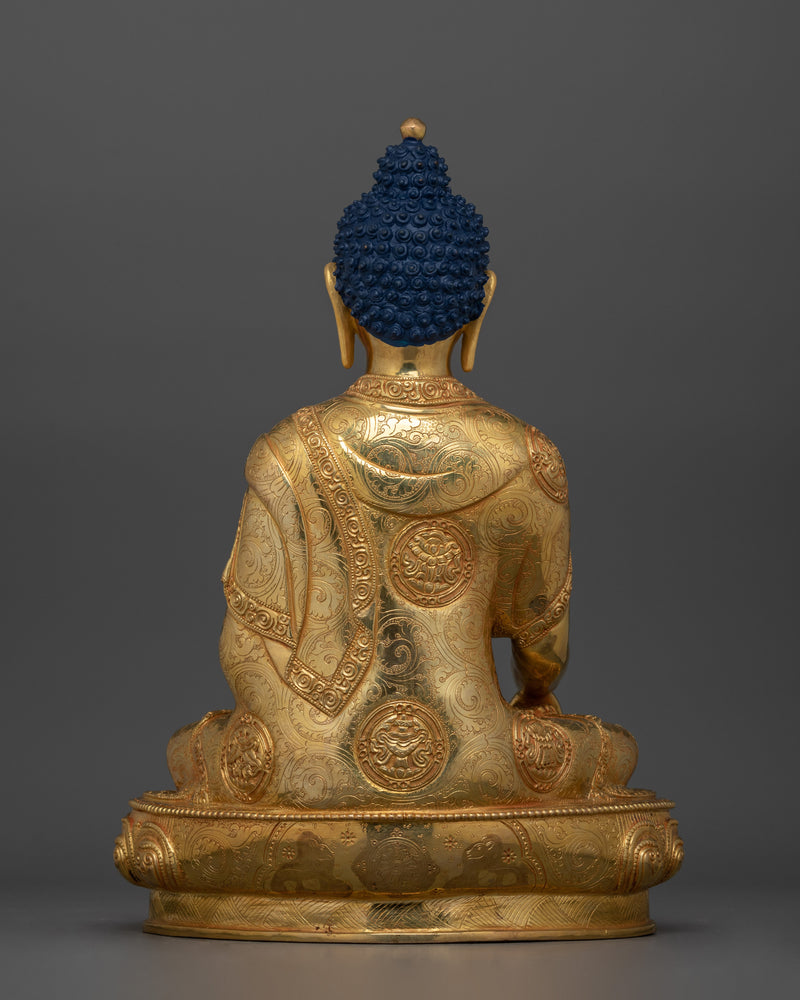 Master of Compassion Shakyamuni | 24K Gold Gilded Enlightened One Statue