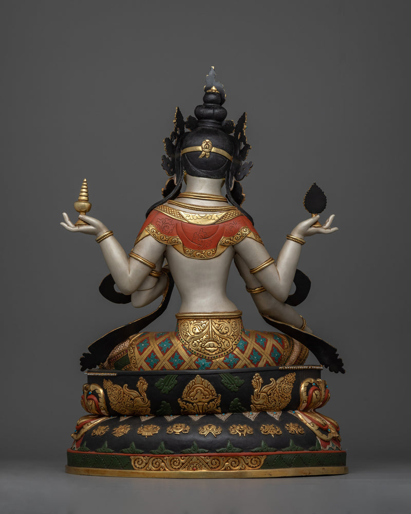 Sacred Laxmi Sculpture | A Collector’s Pride in 24K Gold Gilded Tibetan Art