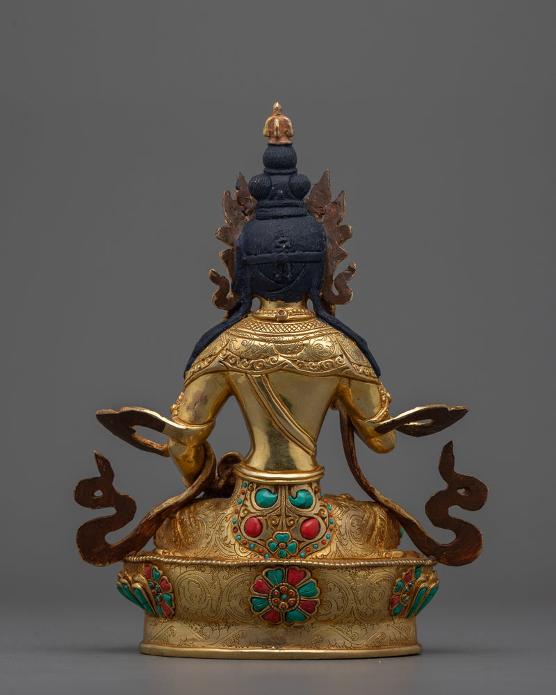 Spiritual Purification Deity Vajrasattva | 24K Gold Gilded Tibetan Statue