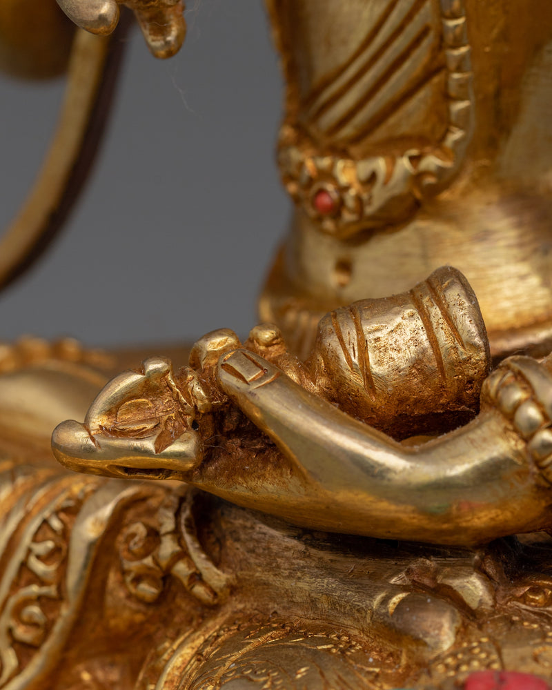 Spiritual Purification Deity Vajrasattva | 24K Gold Gilded Tibetan Statue