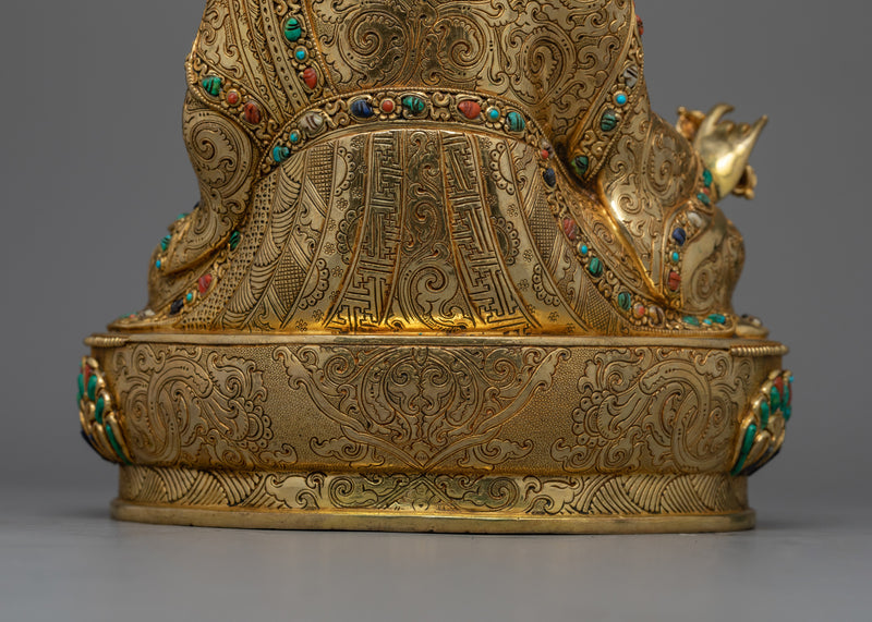 Guru Rinpoche Lotus Born Padmasambhava Statue | Tantric Master Art