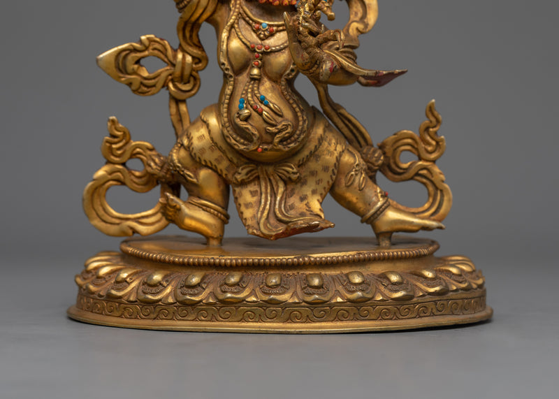 Thunderbolt Bearer Vajrapani Statue | Tibetan Buddhist Guardian