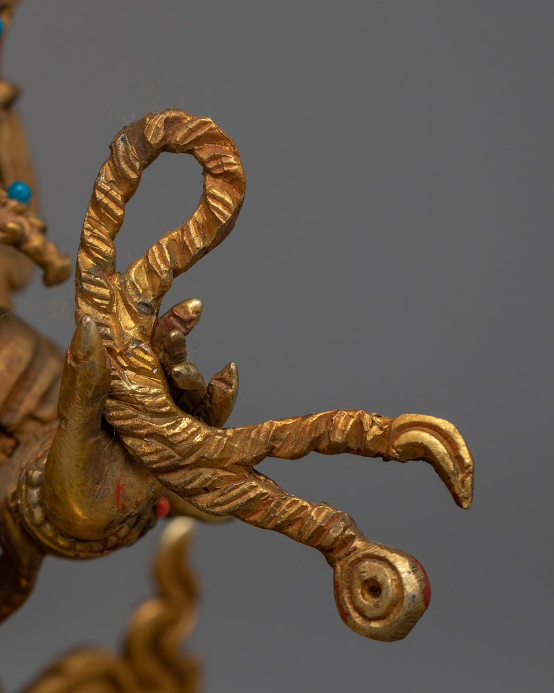 Thunderbolt Bearer Vajrapani Statue | Tibetan Buddhist Guardian