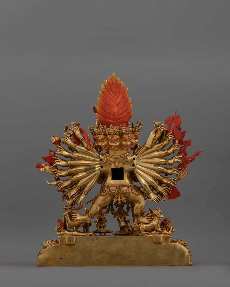 Sacred Yamantaka Deity | Majestic Buddhist Protector Statue