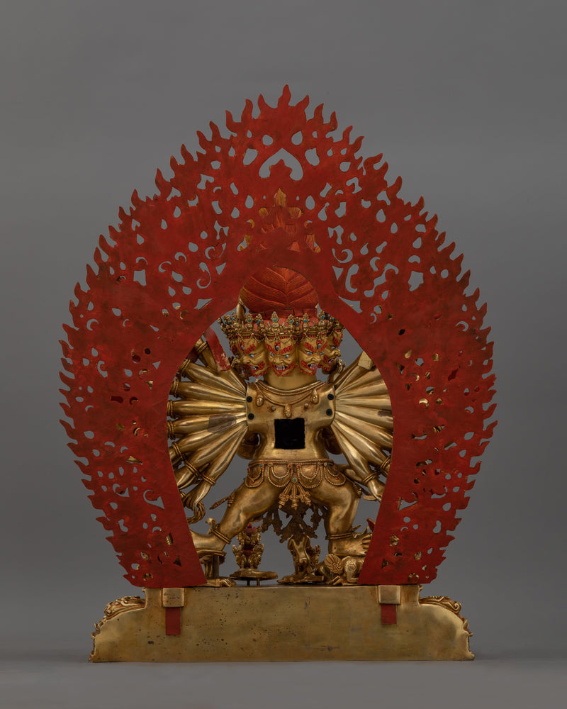 Sacred Yamantaka Deity | Majestic Buddhist Protector Statue