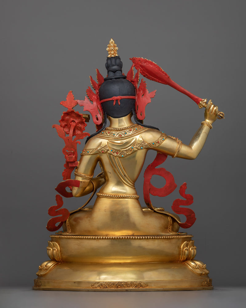 Wisdom Manjushri Bodhisattva Statue | Embodiment of Divine Knowledge and Compassion