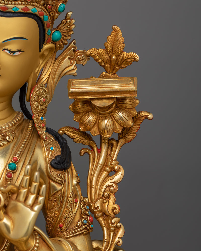 Wisdom Manjushri Bodhisattva Statue | Embodiment of Divine Knowledge and Compassion