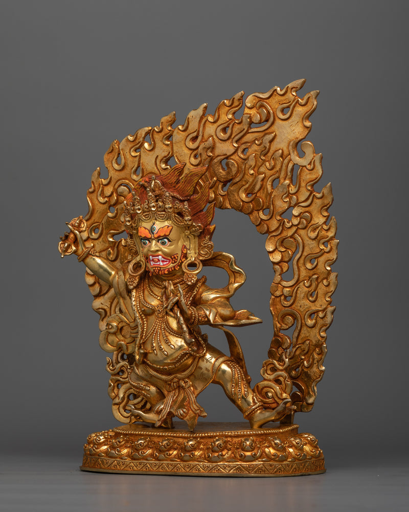 Vajra Holder Vajrapani Dharma Art | Fierce Protector of Buddhist Teachings