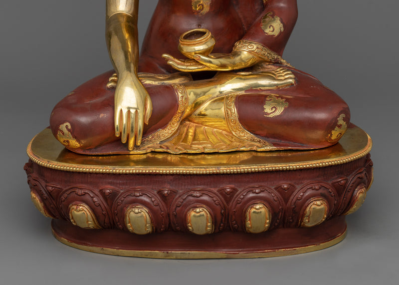 Peaceful Shakyamuni Buddha Figurine | Tranquil Tibetan Art