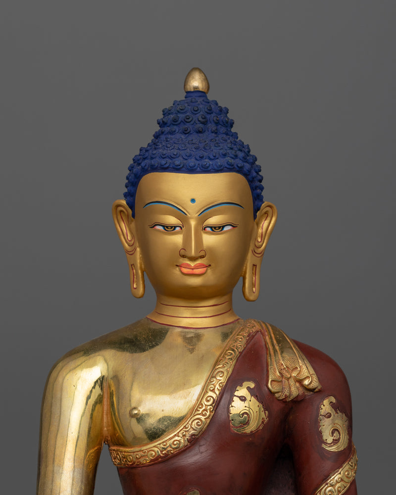 Peaceful Shakyamuni Buddha Figurine | Tranquil Tibetan Art