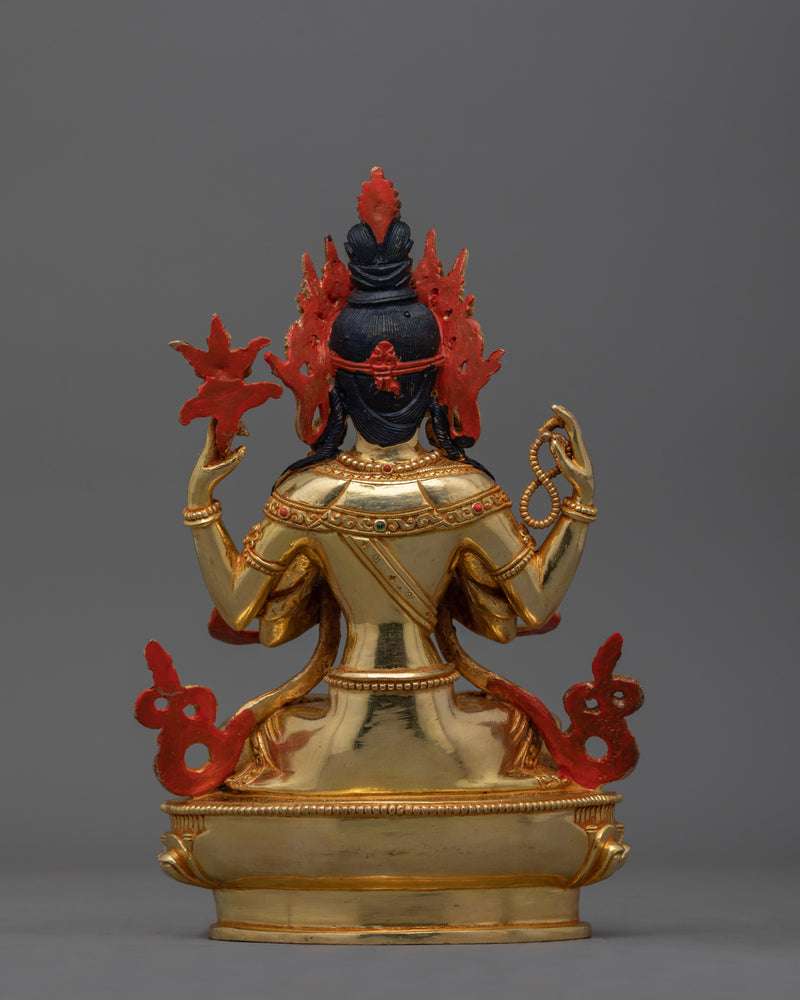 Kind Chenrezig Bodhisattva Figurine | A Symbol of Compassion and Love