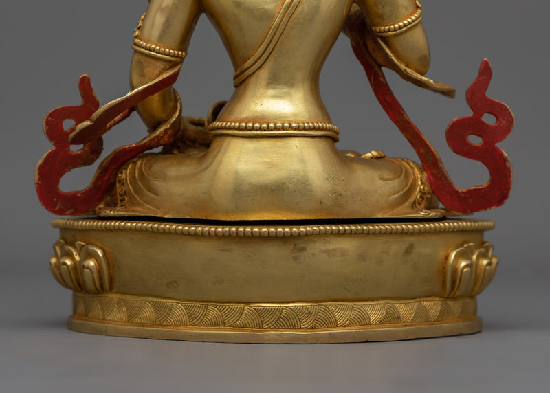 Hand-Carved Vajrasattva Lord of the Mandalas Statue | Tibetan Sculpture