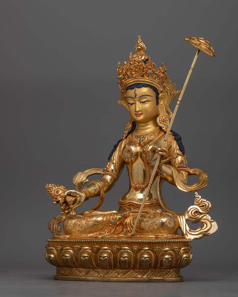 Goddess Sitatapatra Bodhisattva Statue | The Divine Protector of the White Parasol