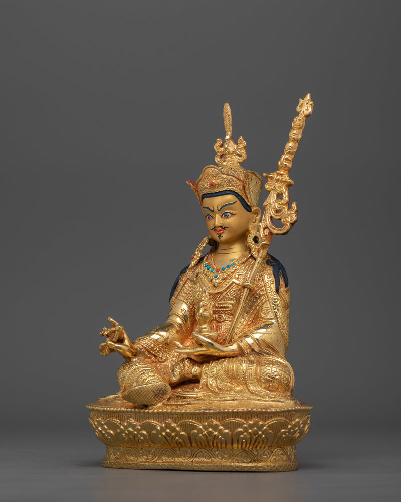 Hand-Carved Guru Padmakara Statue | Second Buddha Art