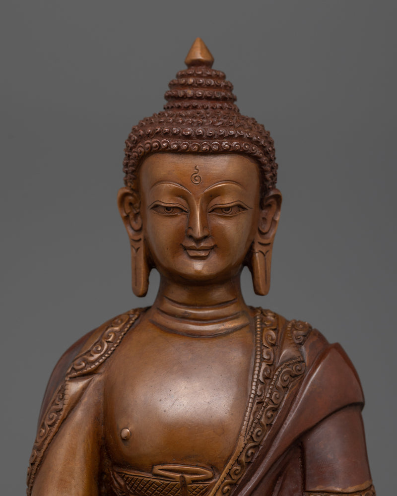 Namo Gautama Buddha Oxidized Satue | Beautifully Handcarved  Enlightened Buddha