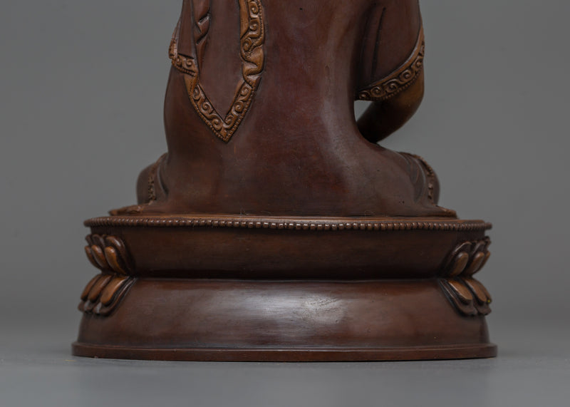 Divine Light Buddha Amitabha Statue | Oxidized Copper Sculpture