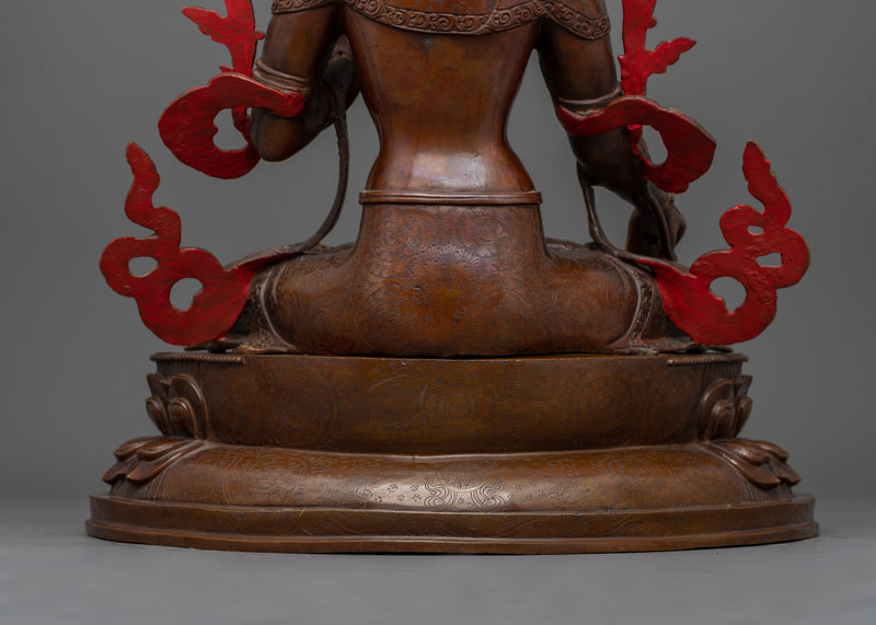 Tibetan Healing Goddess White Tara Statue | Embodiment of Compassion and Longevity