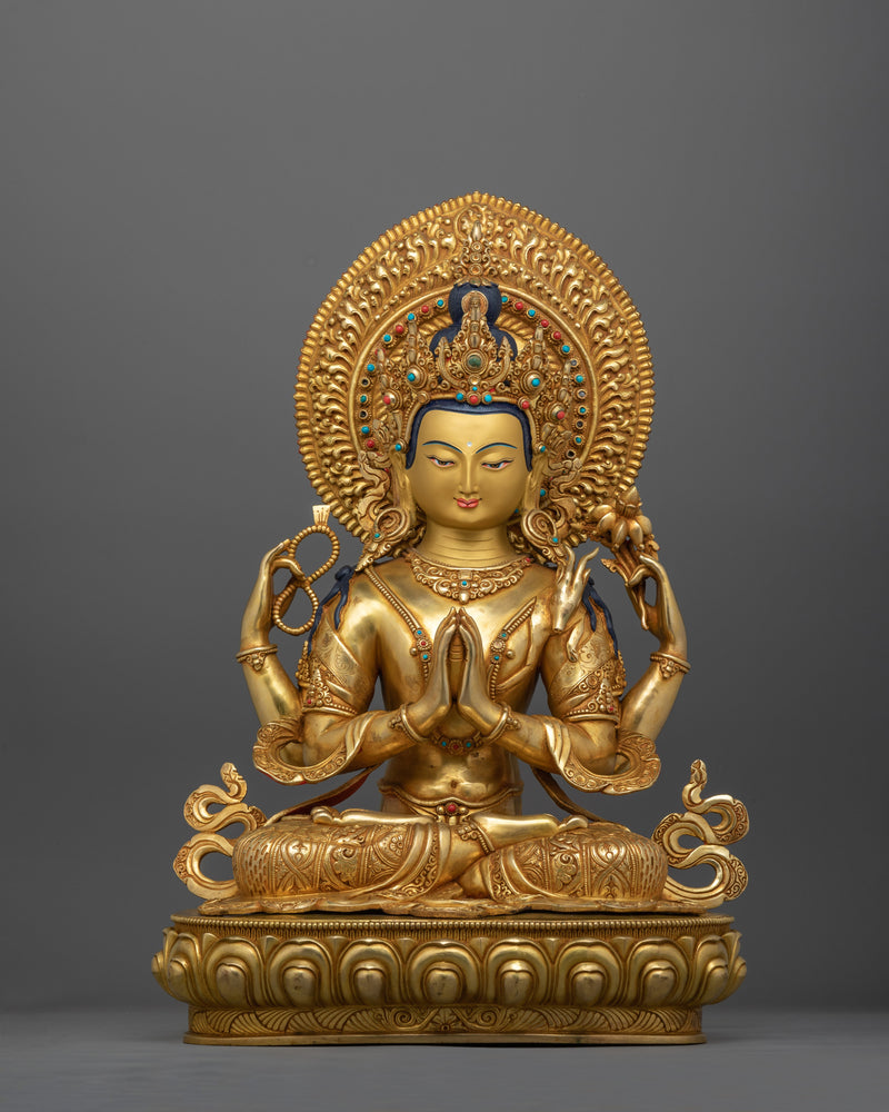 Tibetan Avalokiteshvara Chenrezig Statue