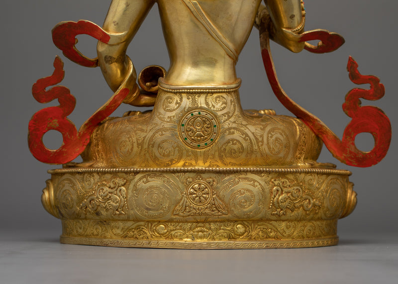 Sacred Vajrasattva Meditation figure | 24K Gold Gilded Spiritual Decor