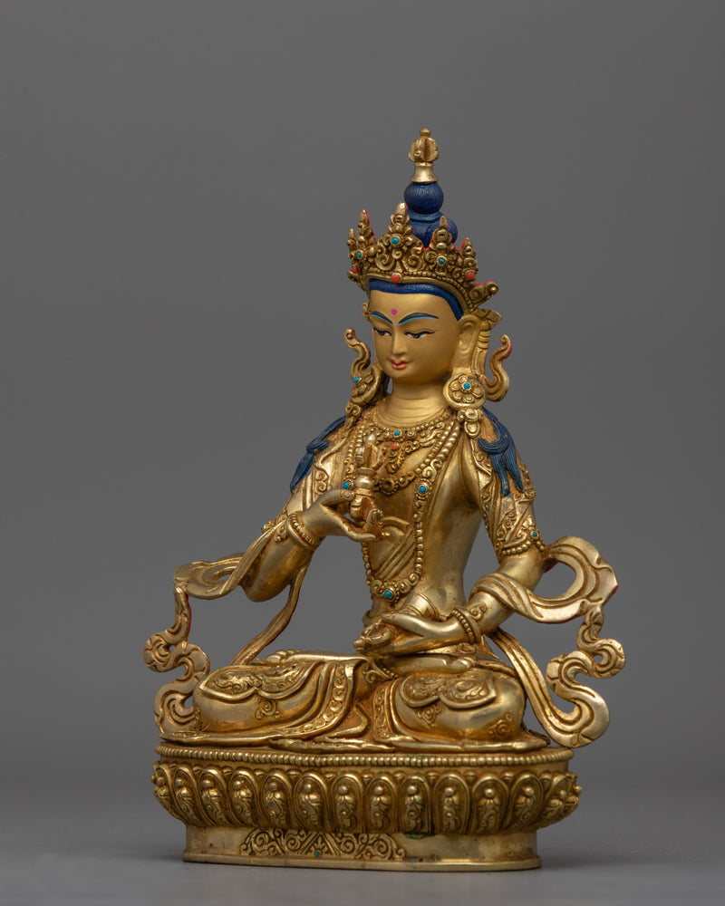 Spiritual Awakening Statue 24k Gold Vajrasattva |  Buddhist deity, Bodhisattva of purity