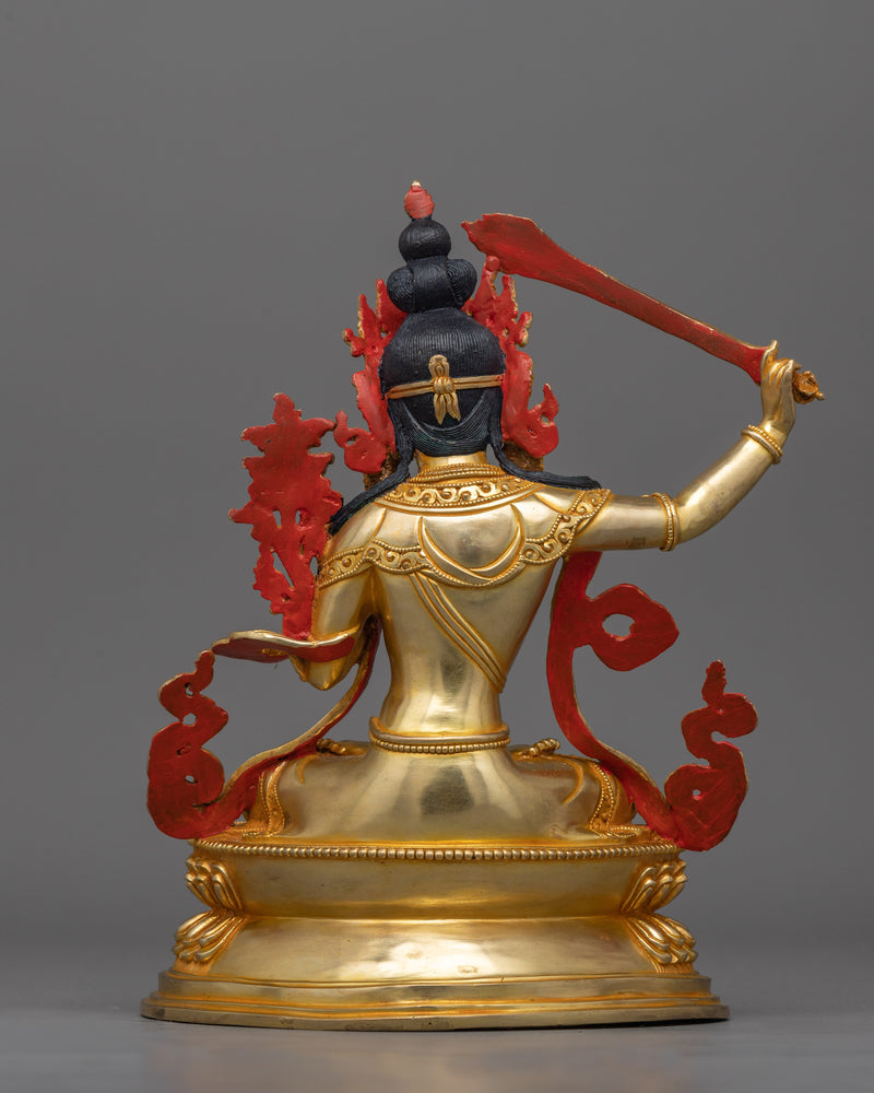 Handcrafted Manjushri Wisdom Dharma Buddha | Symbol of Knowledge