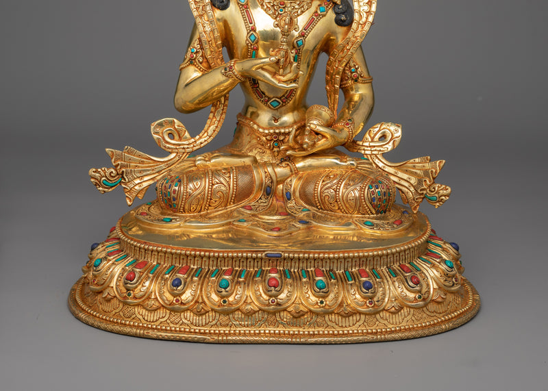 Hand-carved Purification Deity Vajrasattva Statue | Lord of Cleansing and Enlightenment