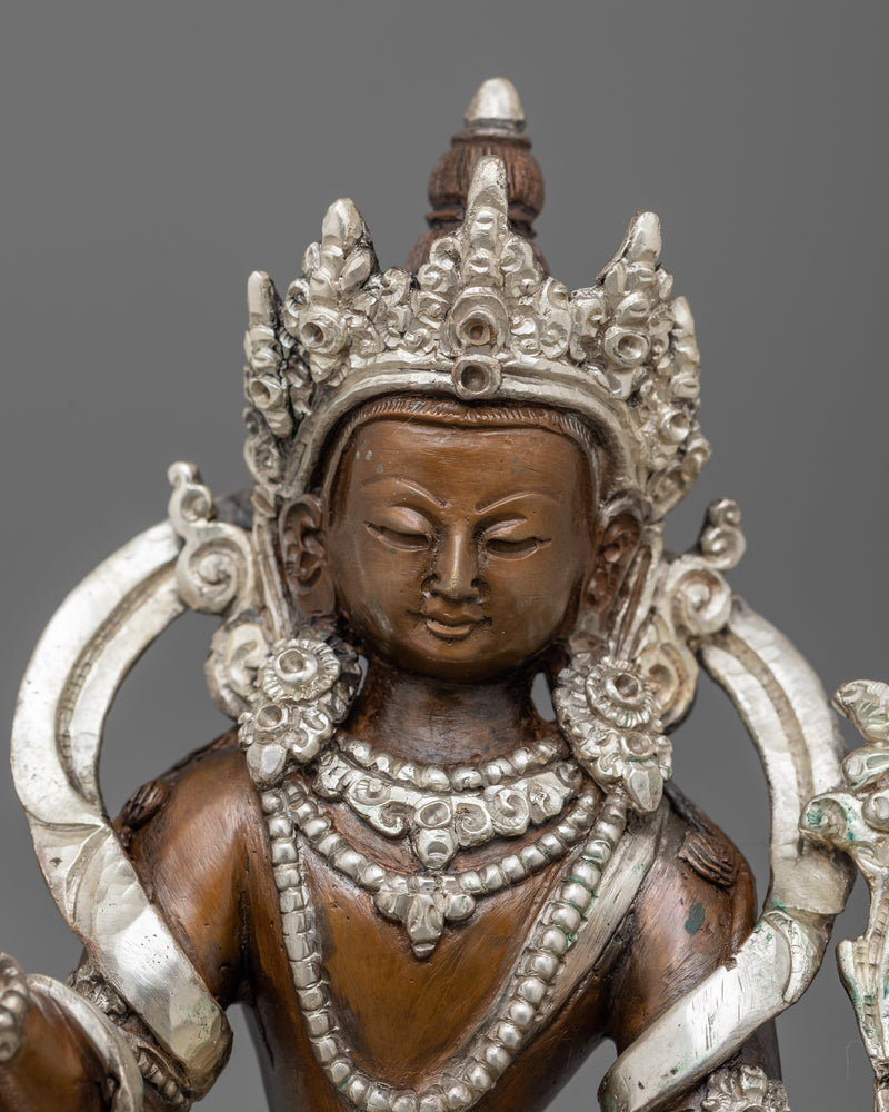 Tradional handcrafted Samantabhadra Statue | Elephant Seated Deity of Benevolence