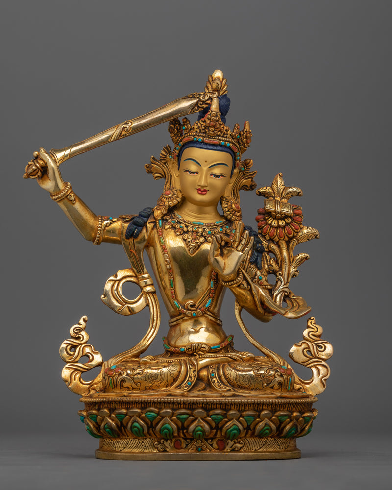  Bodhisattva Majushri Statue