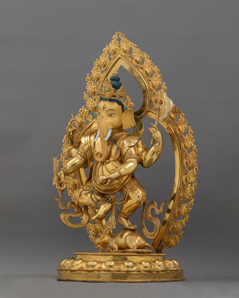 Hindu Deity Elephant Headed Ganesh Statue | Symbol of Strength and Good Fortune