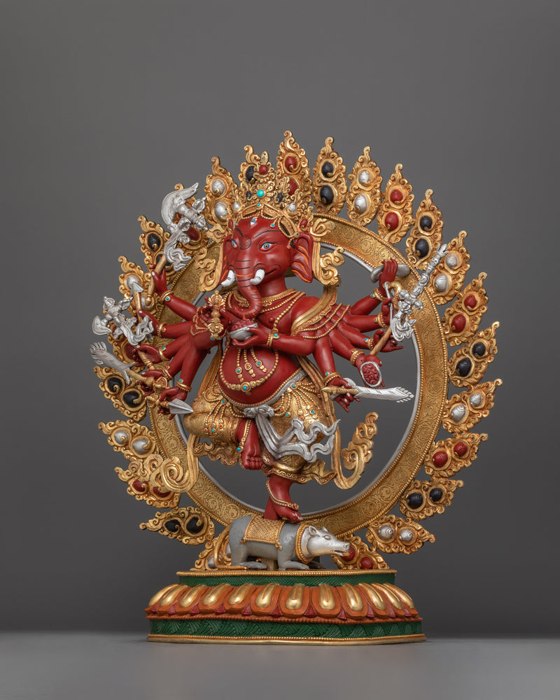 Handcrafted Traditional Ganesha Hindu Diety Statue | Icon of Fortune and Knowledge