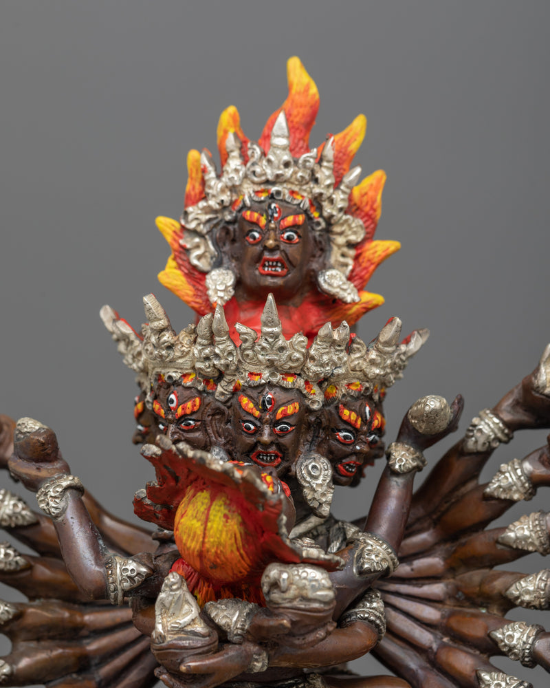 Hevajra Fierce Protector of the Dharma Statue | Wisdom and Compassion with Nairatmya