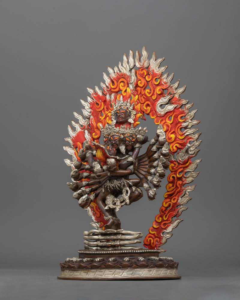 Hevajra Fierce Protector of the Dharma Statue | Wisdom and Compassion with Nairatmya