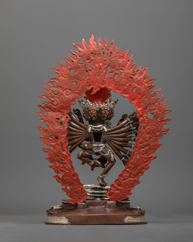 Hevajra Fierce Protector of the Dharma Statue | Wisdom and Compassion with Nairatmya