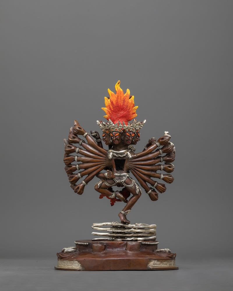 Hevajra Fierce Protector of the Dharma Statue | Wisdom and Compassion with Nairatmya