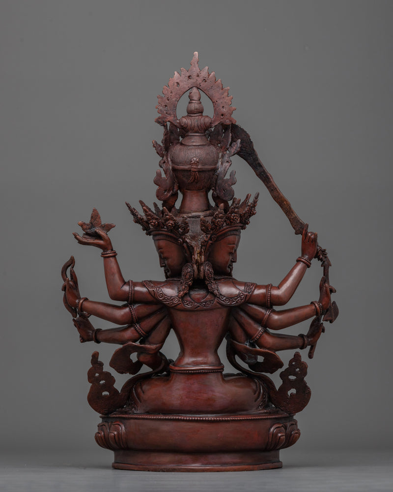 Traditional Buddhist Maha Vajrasattva Statue | Symbol of Purification and Spiritual Renewal