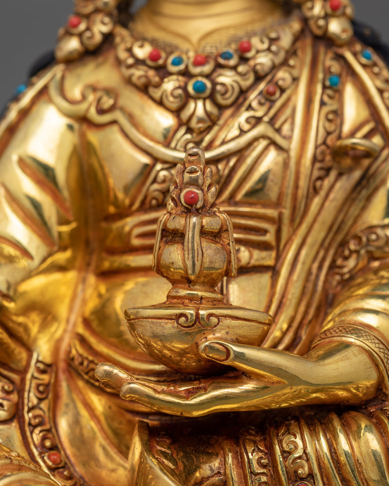 Tantric Master Guru Rinpoche Statue | Symbol of Fearlessness and Spiritual Mastery