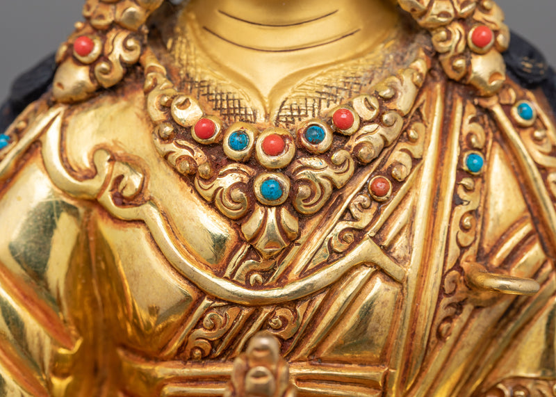 Tantric Master Guru Rinpoche Statue | Symbol of Fearlessness and Spiritual Mastery