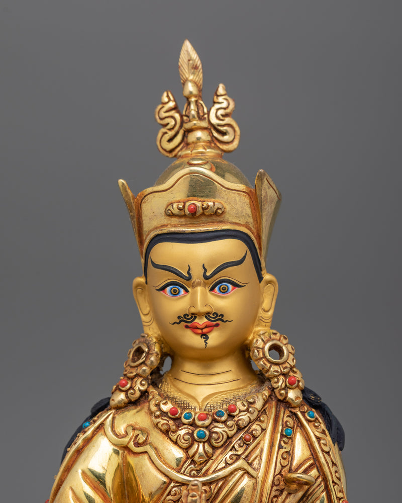 Tantric Master Guru Rinpoche Statue | Symbol of Fearlessness and Spiritual Mastery