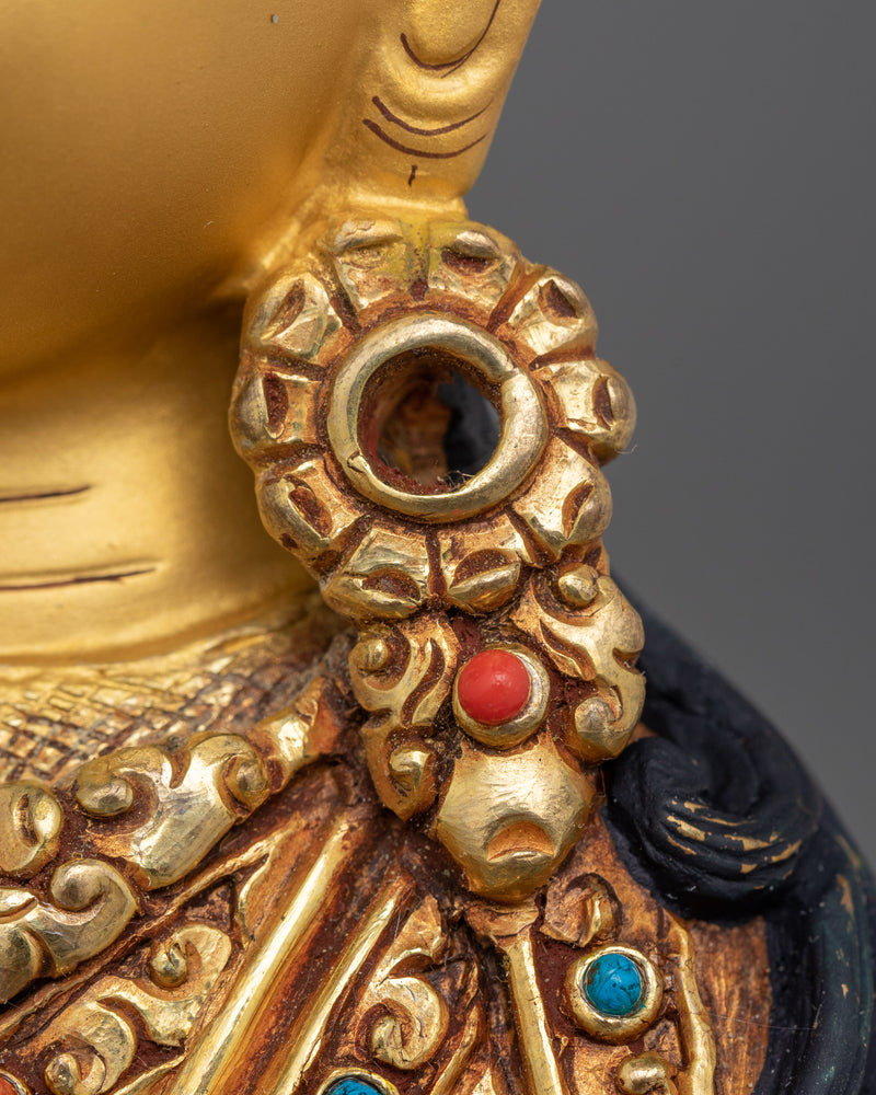 Tantric Master Guru Rinpoche Statue | Symbol of Fearlessness and Spiritual Mastery