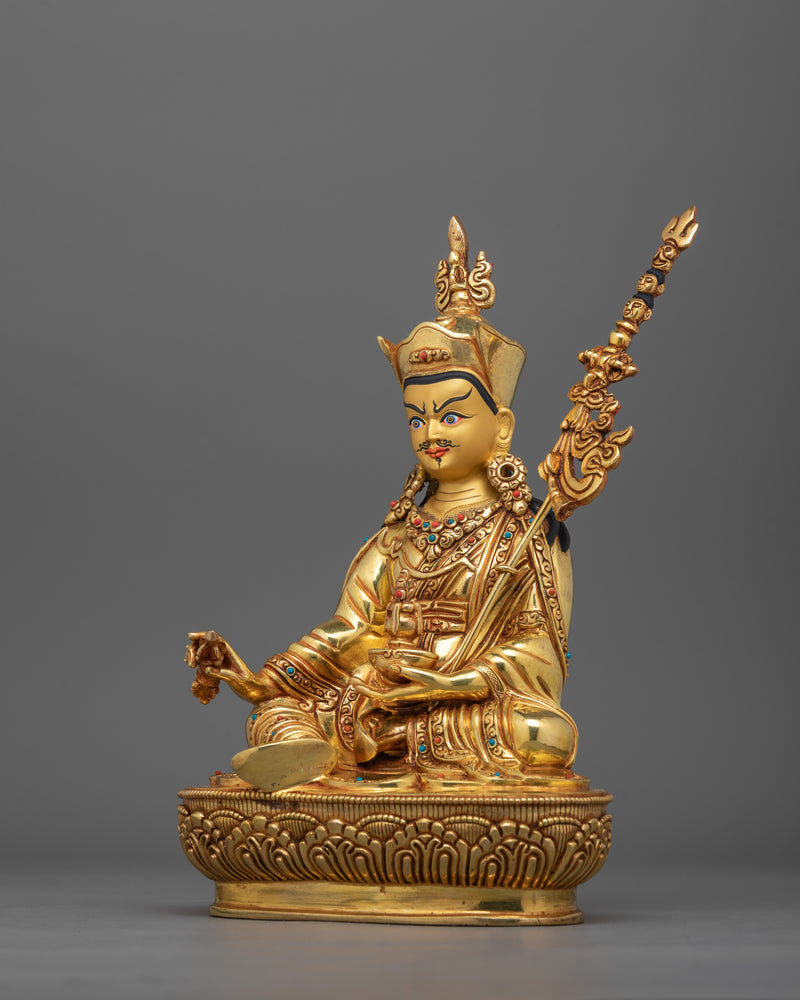 Tantric Master Guru Rinpoche Statue | Symbol of Fearlessness and Spiritual Mastery