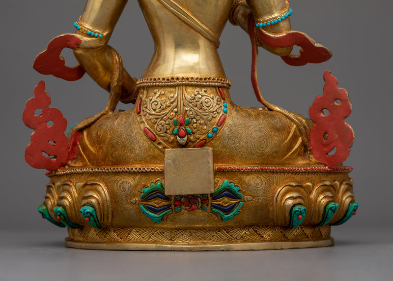 Traditional Buddhist Vajrasattva Altar Statue | Purification Deity for Spiritual Growth