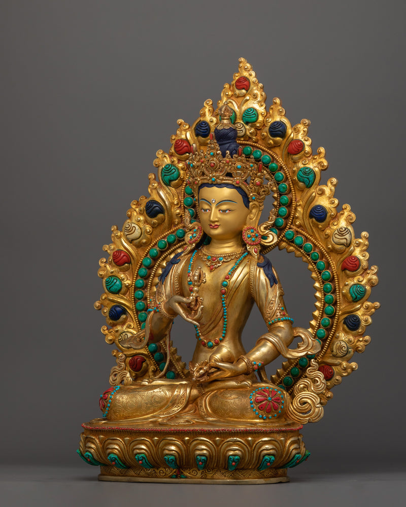 Traditional Buddhist Vajrasattva Altar Statue | Purification Deity for Spiritual Growth