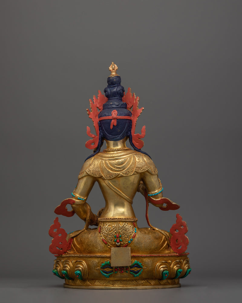 Traditional Buddhist Vajrasattva Altar Statue | Purification Deity for Spiritual Growth