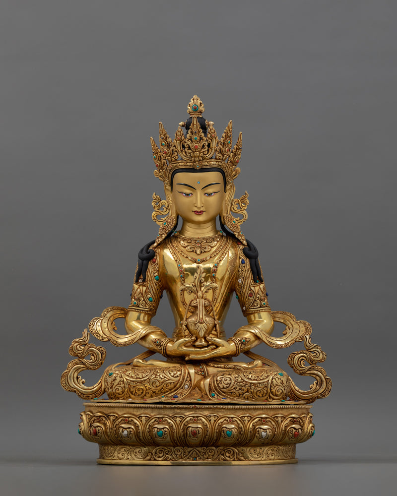 Sacred Five Bodhisattva Set Statue | Gold Gilded Buddhist Art